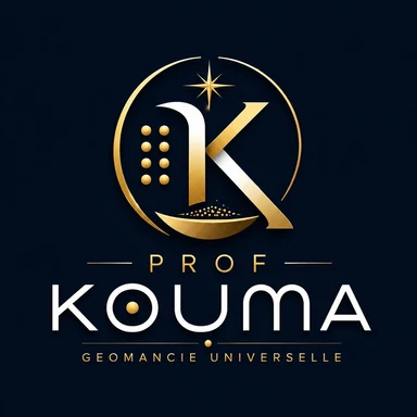 Logo Prof Kouma, Géomancie universelle